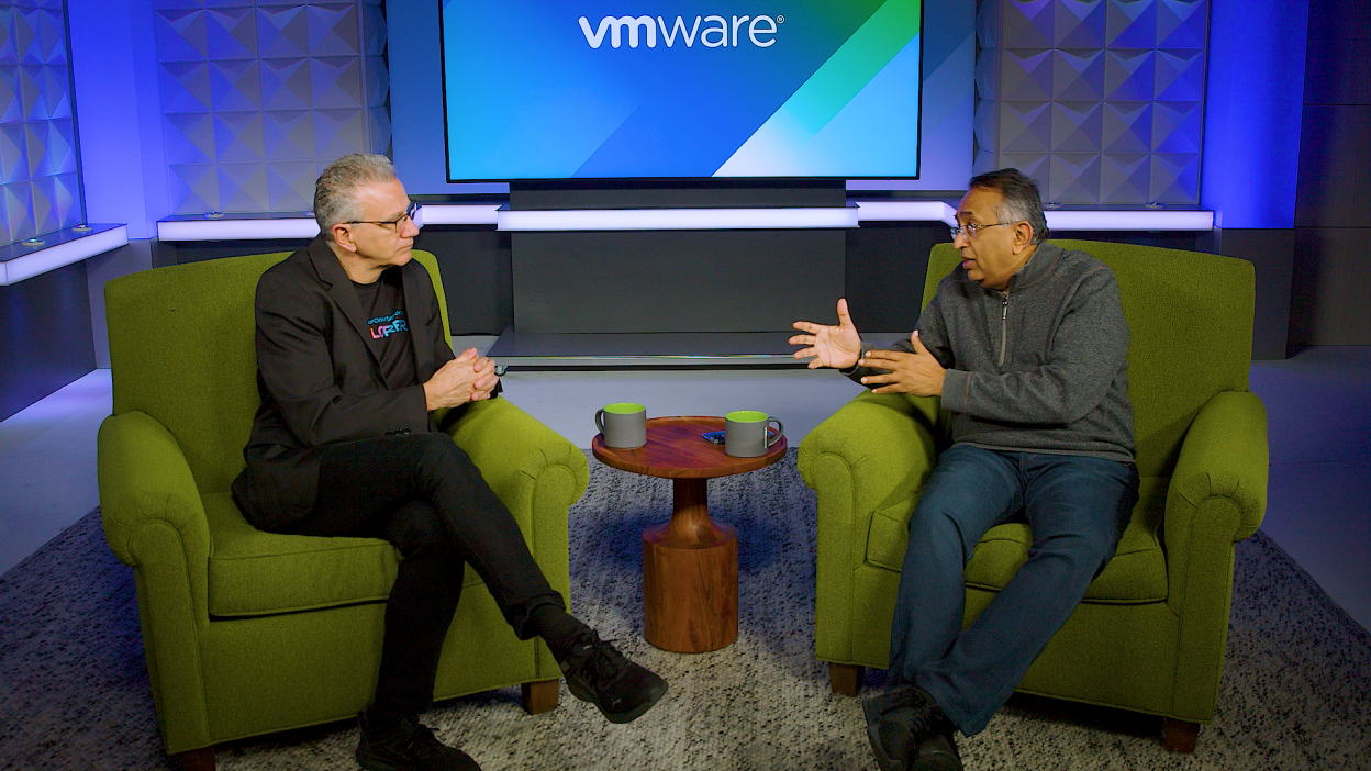 VMware CEO Raghu Raghuram describes offense and defense to Vittorio VIarengo.